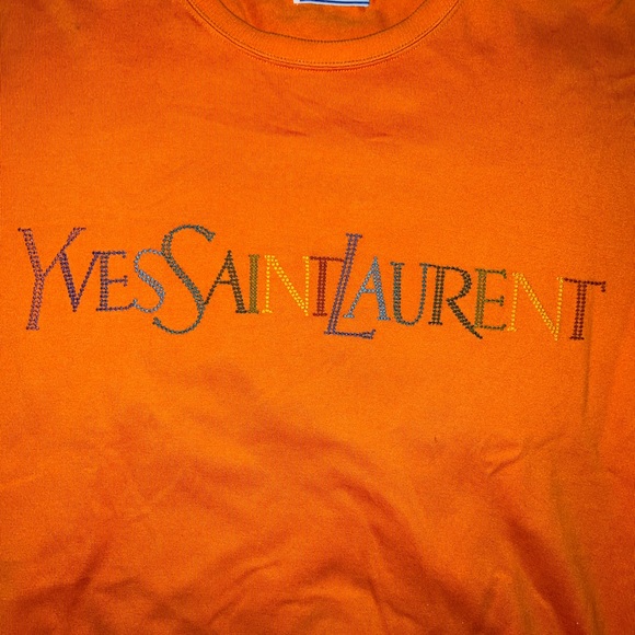 Vintage Saint Laurent Embroidered Sweatshirt - Picture 7 of 16